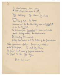 Sir Victor Sawdon Pritchett (1900-1997)