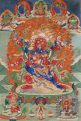 A THANGKA DEPICTING HAYAGRIVA