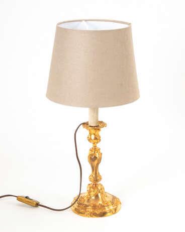 Tischlampe mit Neorokoko-Bronzeleuchter - photo 1