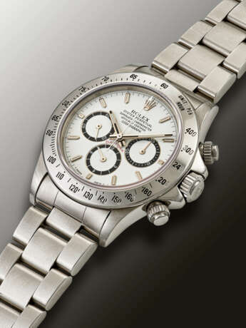 ROLEX, STAINLESS STEEL CHRONOGRAPH 'DAYTONA', SO-CALLED 'INVERTED 6', REF. 16520 - фото 2