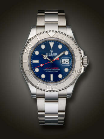 ROLEX, STAINLESS STEEL AND PLATINUM ‘YACHT-MASTER’, REF. 116622 - фото 1