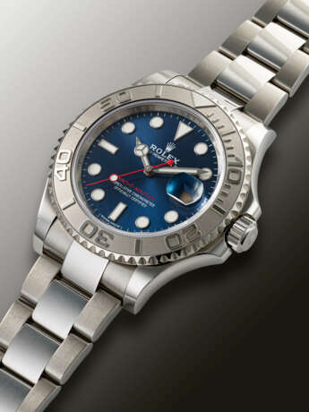 ROLEX, STAINLESS STEEL AND PLATINUM ‘YACHT-MASTER’, REF. 116622 - фото 2
