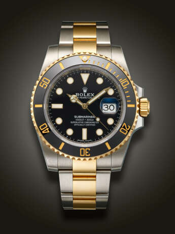 ROLEX, STAINLESS STEEL AND YELLOW GOLD ‘SUBMARINER’, REF. 116613 - photo 1