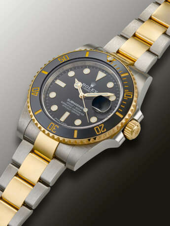 ROLEX, STAINLESS STEEL AND YELLOW GOLD ‘SUBMARINER’, REF. 116613 - фото 2