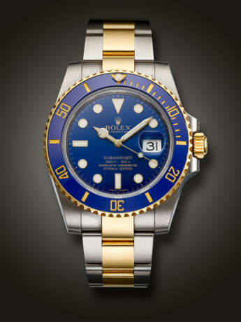 ROLEX, STAINLESS STEEL AND YELLOW GOLD ‘SUBMARINER’, REF. 116613LB - Foto 1