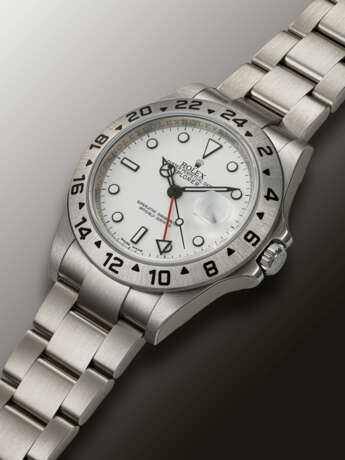ROLEX, STAINLESS STEEL DUAL TIME ‘EXPLORER II’, REF. 16570 - фото 2