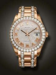 ROLEX, RARE WHITE GOLD, PINK GOLD AND DIAMOND-SET 'PEARLMASTER DATEJUST', REF. 86285