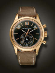 PATEK PHILIPPE, PINK GOLD ANNUAL CALENDAR FLYBACK CHRONOGRAPH, REF. 5960R-010 