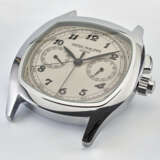 INDUCTA FOR PATEK PHILIPPE, RARE AND LARGE STAINLESS STEEL WALL CLOCK - Foto 1