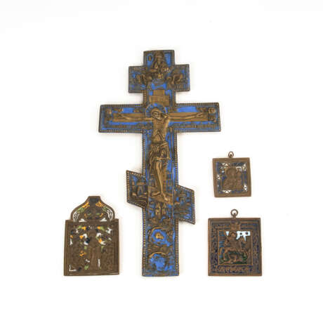 Orthodoxes Segenskreuz und 3 kleine Rei - photo 1