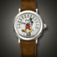 GERALD GENTA, STAINLESS STEEL JUMP HOUR 'RETRO, MICKEY MOUSE', WITH MOTHER-OF-PEARL DIAL, REF. G.3632 - Auction prices