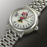 GERALD GENTA, STAINLESS STEEL JUMP HOUR 'RETRO, MINNIE MOUSE', WITH MOTHER-OF-PEARL DIAL, REF. G.3632 - фото 2