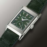 JAEGER-LECOULTRE, STAINLESS STEEL ‘REVERSO TRIBUTE’, WITH GREEN DIAL, REF. 214.8.62 - фото 2