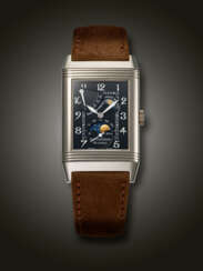 JAEGER-LECOULTRE, WHITE GOLD ‘REVERSO NIGHT AND DAY’ WITH MOON PHASES, REF. 270.3.63