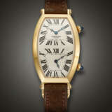 CARTIER, LIMITED EDITION PINK GOLD DUAL TIME 'TONNEAU XL CPCP', REF. 2805 H - фото 1
