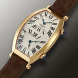 CARTIER, LIMITED EDITION PINK GOLD DUAL TIME 'TONNEAU XL CPCP', REF. 2805 H - фото 2