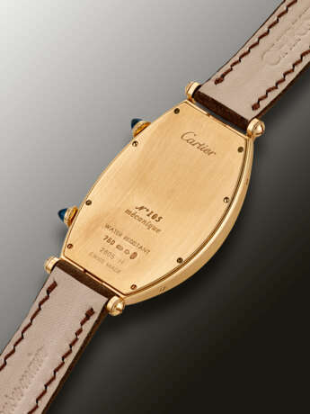 CARTIER, LIMITED EDITION PINK GOLD DUAL TIME 'TONNEAU XL CPCP', REF. 2805 H - photo 3