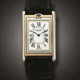 CARTIER, LIMITED EDITION PLATINUM AND PINK GOLD 'TANK BASCULANTE', NO. 54/100, REF. 2500E - фото 1