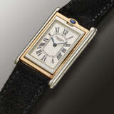 CARTIER, LIMITED EDITION PLATINUM AND PINK GOLD 'TANK BASCULANTE', NO. 54/100, REF. 2500E - photo 2