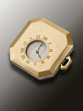 CARTIER, ART DECO PLATINUM AND YELLOW GOLD ‘MYSTERY’ OPENFACE POCKET WATCH - photo 2