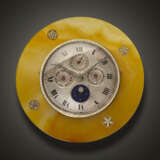 TIFFANY & CO, AGATE AND DIAMOND-SET PERPETUAL CALENDAR DESK CLOCK 'A BELLE EPOQUE', WITH MOON PHASES - photo 1