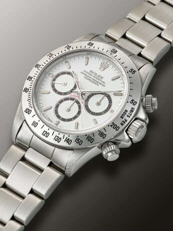 ROLEX, RARE STAINLESS STEEL CHRONOGRAPH 'DAYTONA', WITH 'FOUR LINES' DIAL, REF. 16520 - photo 2