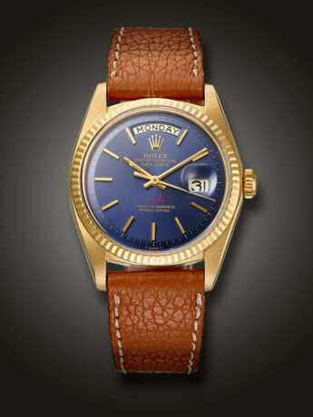 ROLEX, YELLOW GOLD 'DAY-DATE', WITH QABOOS SIGNATURE, REF.1803 - фото 1