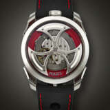 M.A.D. EDITION, STAINLESS STEEL 'M.A.D. 1 RED' WITH LATERAL TIME DISPLAY - фото 1
