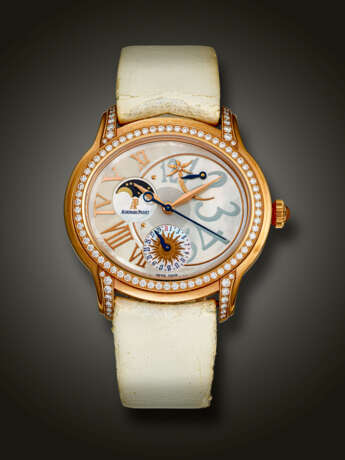 AUDEMARS PIGUET, PINK GOLD AND DIAMOND-SET ‘MILLENARY LADY'S STARLIT SKY COLLECTION’, WITH MOTHER-OF-PEARL DIAL, REF. 77315OR - photo 1
