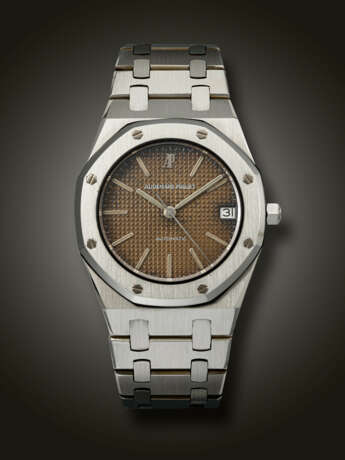 AUDEMARS PIGUET, STAINLESS STEEL ‘ROYAL OAK’ WITH TROPICAL DIAL, REF. 4100ST - photo 1