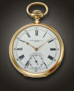 Pocket watches. PATEK PHILIPPE, YELLOW GOLD OPENFACE POCKET WATCH 'CHRONOMETRO GONDOLO'