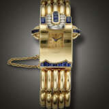 PATEK PHILIPPE, YELLOW GOLD, DIAMOND AND SAPPHIRE-SET WRISTWATCH - Foto 1