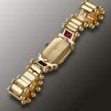 ROLEX, YELLOW GOLD AND RUBY-SET WRISTWATCH, REF. 4389 - Foto 3