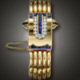 PATEK PHILIPPE, YELLOW GOLD, DIAMOND AND SAPPHIRE-SET WRISTWATCH - Foto 2