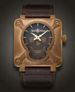 Bell & Ross. BELL & ROSS, LIMITED EDITION BRONZE AND TITANIUM 'SKULL BRONZE', NO. 81/500, REF. BR01