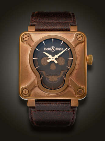 BELL & ROSS, LIMITED EDITION BRONZE AND TITANIUM 'SKULL BRONZE', NO. 81/500, REF. BR01 - photo 1