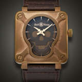 BELL & ROSS, LIMITED EDITION BRONZE AND TITANIUM 'SKULL BRONZE', NO. 81/500, REF. BR01 - Foto 1