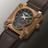BELL & ROSS, LIMITED EDITION BRONZE AND TITANIUM 'SKULL BRONZE', NO. 81/500, REF. BR01 - Foto 2
