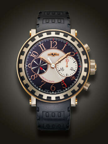 DEWITT, LIMITED EDITION PINK GOLD AND TITANIUM CHRONOGRAPH 'ACADEMIA', NO. 082/999, REF. 6005.28 - фото 1