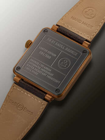 BELL & ROSS, LIMITED EDITION BRONZE AND TITANIUM 'SKULL BRONZE', NO. 81/500, REF. BR01 - photo 3