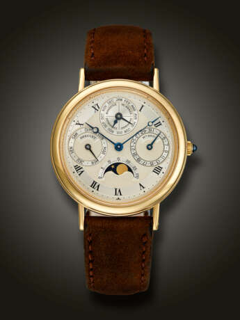 BREGUET, YELLOW GOLD PERPETUAL CALENDAR 'CLASSIQUE', WITH MOON PHASES, REF. 3050 - photo 1