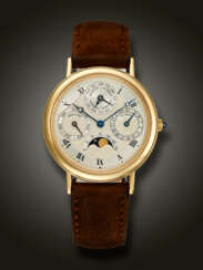 BREGUET, YELLOW GOLD PERPETUAL CALENDAR 'CLASSIQUE', WITH MOON PHASES, REF. 3050