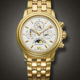 BLANCPAIN, YELLOW GOLD PERPETUAL CALENDAR CHRONOGRAPH 'LEMAN', WITH MOON PHASES, REF. 2585 - Foto 1