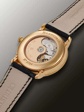 BLANCPAIN, PINK GOLD TRIPLE CALENDAR ‘VILLERET QUANTIEME COMPLET’ WITH MOON PHASES, REF.6654-3642-55B - фото 3