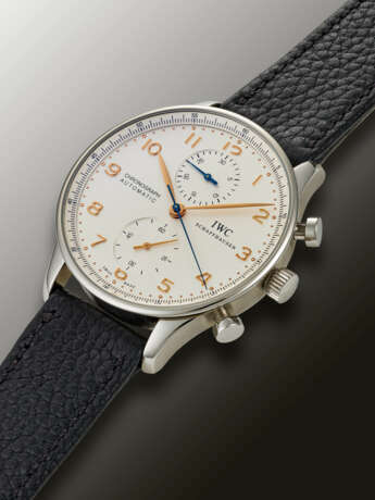 IWC, STAINLESS STEEL CHRONOGRAPH ‘PORTUGUESE’, REF. 3714 - photo 2