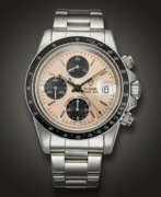 Tudor. TUDOR, STAINLESS STEEL CHRONOGRAPH 'PRINCE', WITH PINK DIAL, REF. 79160