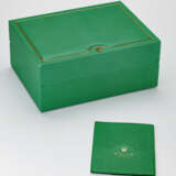 ROLEX, GREEN PRESENTATION BOX AND LEATHER FOLDER, FOR THE 'DAYTONA BEACH' SERIES - фото 1