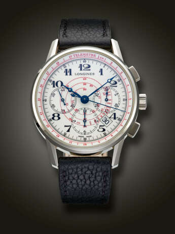 LONGINES, STAINLESS STEEL CHRONOGRAPH ‘HERITAGE’, REF. L2.780.4 - photo 1