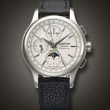 WEMPE, STAINLESS STEEL TRIPLE CALENDAR CHRONOGRAPH ‘ZEITMESTER’ WITH MOON PHASES - Foto 1