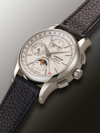 WEMPE, STAINLESS STEEL TRIPLE CALENDAR CHRONOGRAPH ‘ZEITMESTER’ WITH MOON PHASES - Foto 2